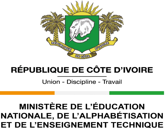 République de Côte d'Ivoire — Ministère de l'Éducation Nationale, de l'Alphabétisation et de l'Enseignement Technique